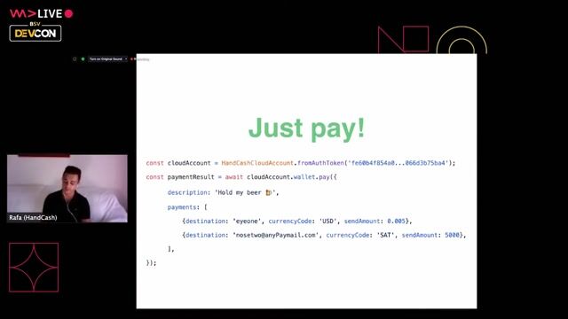 Authorizing application payments with the SDK