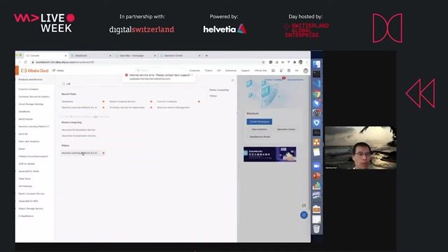 Live demo of building models on the PAI platform