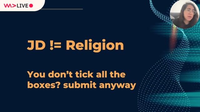 Apply for jobs even if you're not fully qualified