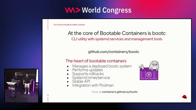 Building a bootable OS image with a container file