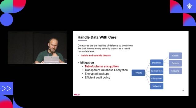 Protecting data with database encryption and temporal tables