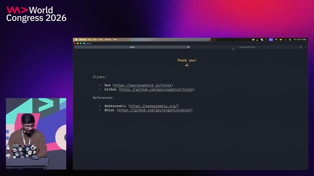 Demonstrating compiled WebAssembly binary sizes via terminal output thumbnail