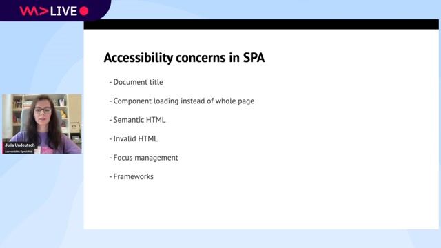 Accessibility in React Application