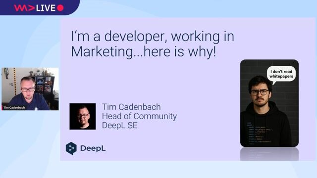 I’m a Developer Working in Marketing… Here’s Why - Tim Cadenbach