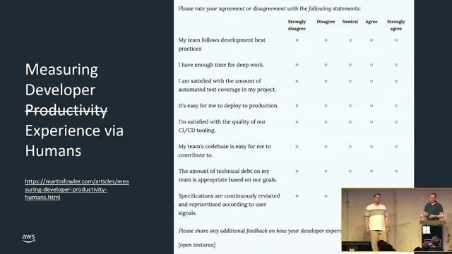 Gathering developer feedback with a simple survey
