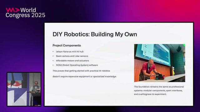 A live demo of a robot's vision and AI brain