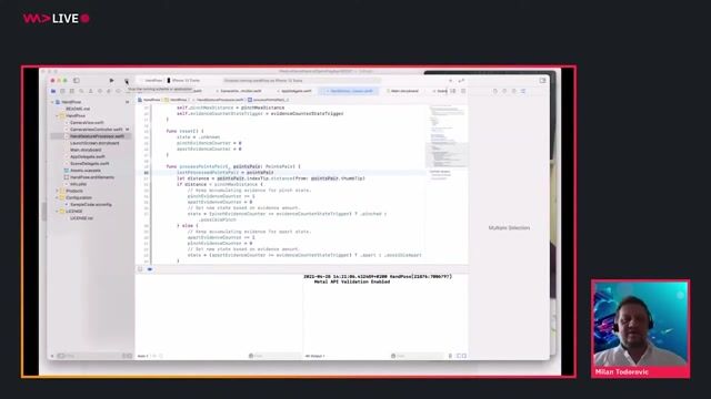 Key classes and properties for implementing hand tracking