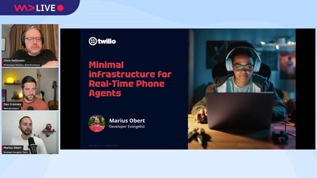 Minimal infrastructure for Real‑Time Phone Agents: transcripts in, responses out