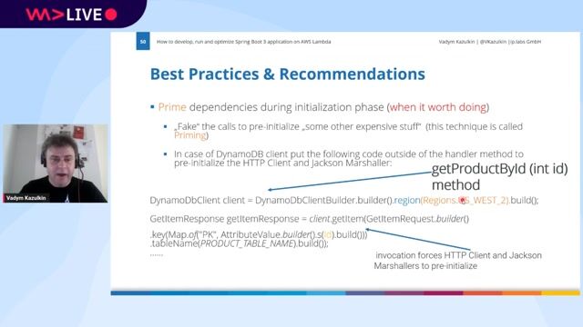 Optimizing SnapStart performance with priming techniques