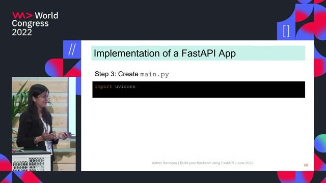 Running the server and demonstrating the API