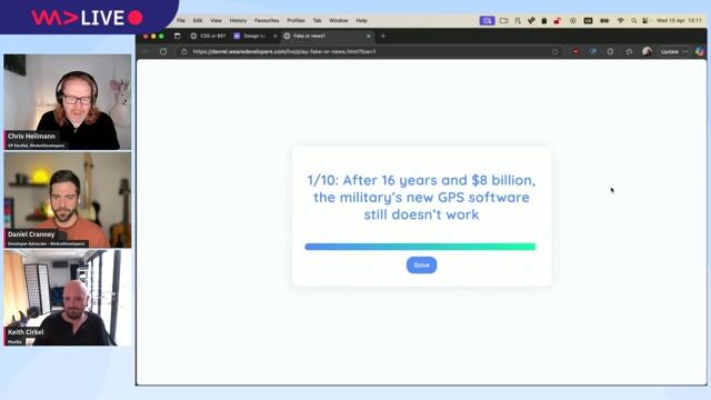Guessing the reality of military tech and celebrity news