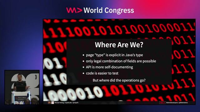 Separating operations from data using pattern matching
