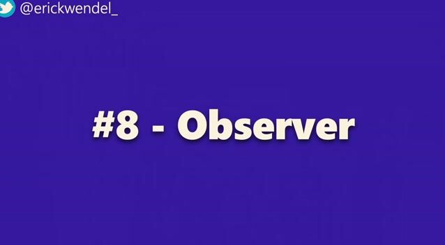 Implementing the observer pattern for event-driven code