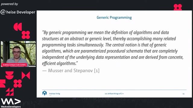Writing reusable code with generic programming and templates