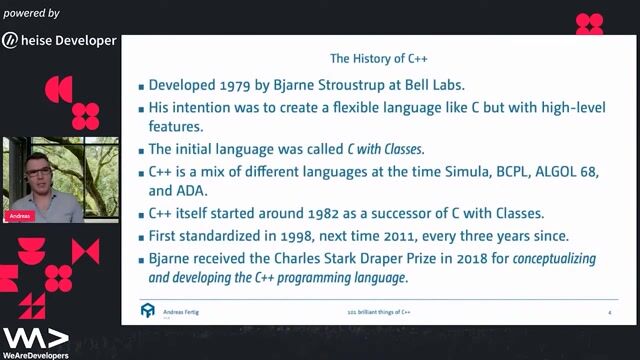 The origins and evolution of the C++ language