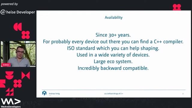 C++ availability, ecosystem, and backwards compatibility